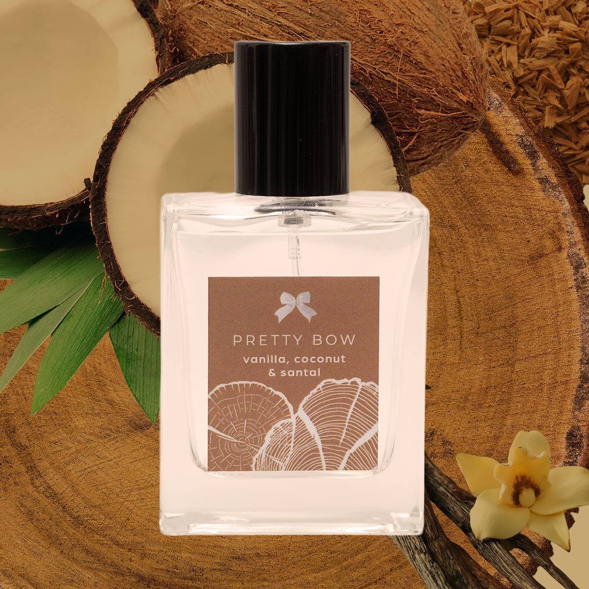 Vanilla, Coconut + Santal | 50 ml Eau De Parfum - Pretty Bow Perfumes