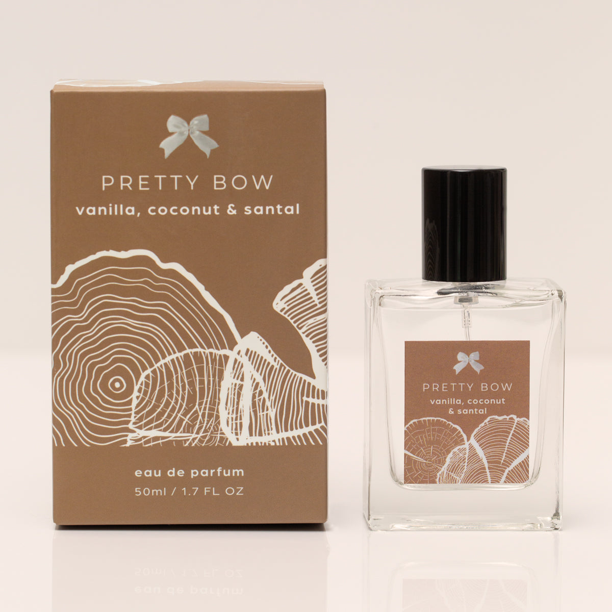 Vanilla, Coconut + Santal | 50 ml Eau De Parfum - Pretty Bow Perfumes